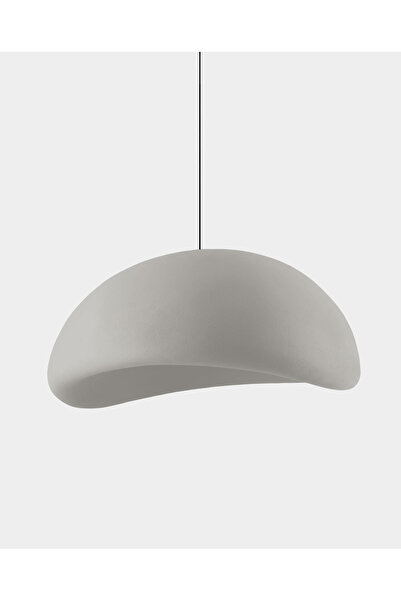 Beton Avize Lovel Oval Gri Beton Sarkıt Avize • ø130