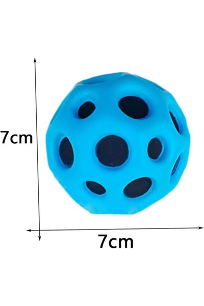 OEM Jucărie pentru copii, Minge săritoare Planet, Poliuretan, 7x7cm, Albastru
