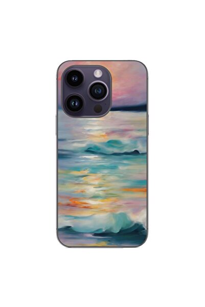 OEM Θήκη συμβατή με Apple iPhone 15 Pro από σιλικόνη gel TPU με σχέδιο ακουαρ...