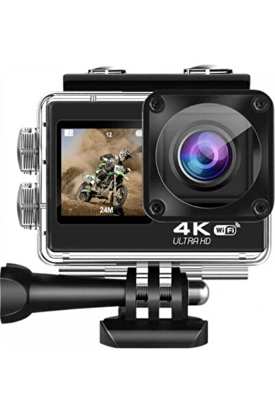 Tradesor V8R Κάμερα Δράσης 4K Ultra HD Υποβρύχια (με θήκη) με Οθόνη Αφής 2 " ...