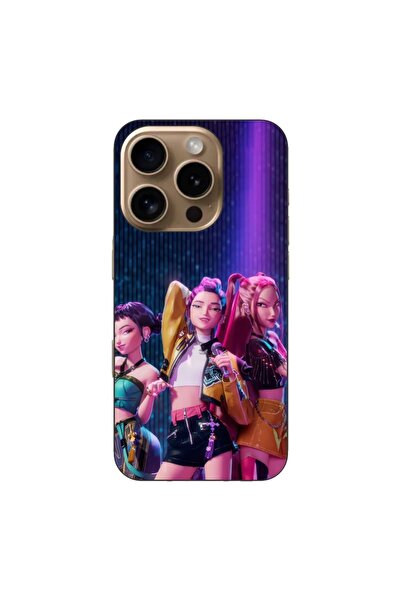 OEM Husa compatibila cu Apple iPhone 16 Pro Silicon Tpu Model KPop Demon Hunt...