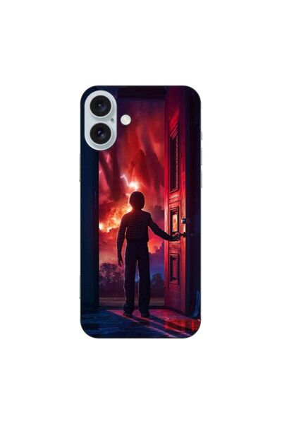 OEM Husa compatibila cu Apple iPhone 16 Plus Silicon Gel Tpu Model Stranger T...