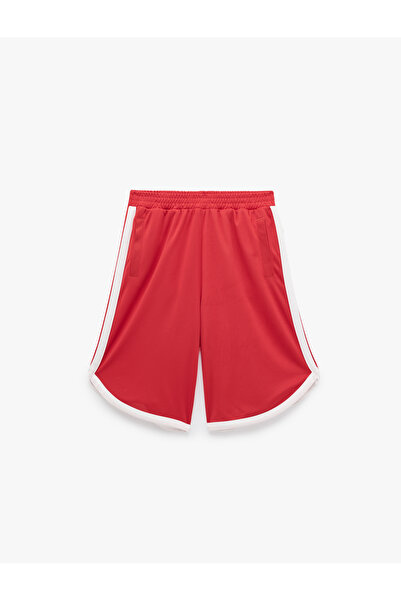 Koton Elastic Waist, Pockets, Shiny Fabric, Comfortable Fit Shorts