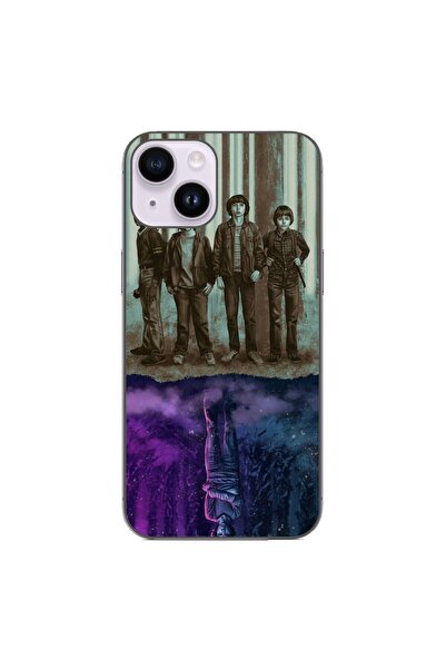 OEM Husa compatibila cu Apple iPhone 15 Silicon Gel Tpu Model Stranger Things...