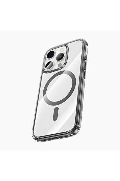 Benks iPhone 16 Pro Max Uyumlu Kılıf M-safe Şarj Özellikli Airbagli Şeffaf Lu...