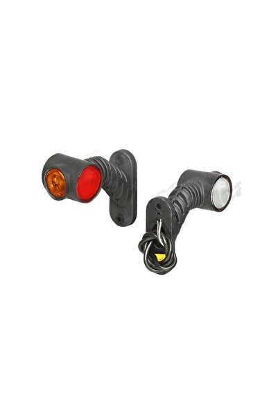 RapidAuto Lampa gabarit Universal, 12/24V, 125x100mm,alb-rosu-galben,omologar...