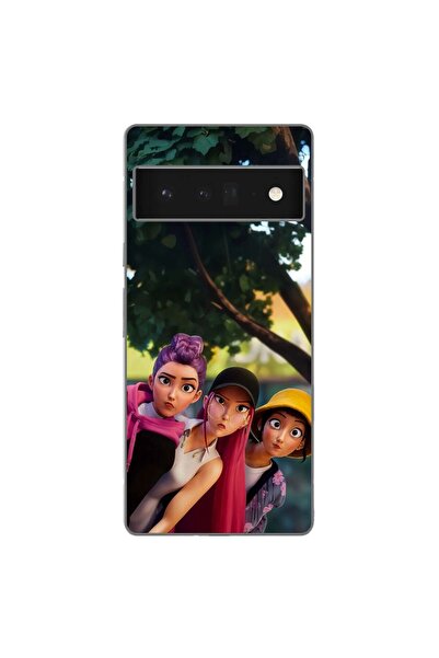 OEM Husa compatibila cu Google Pixel 6 Pro Silicon Gel Tpu Model KPop Demon H...