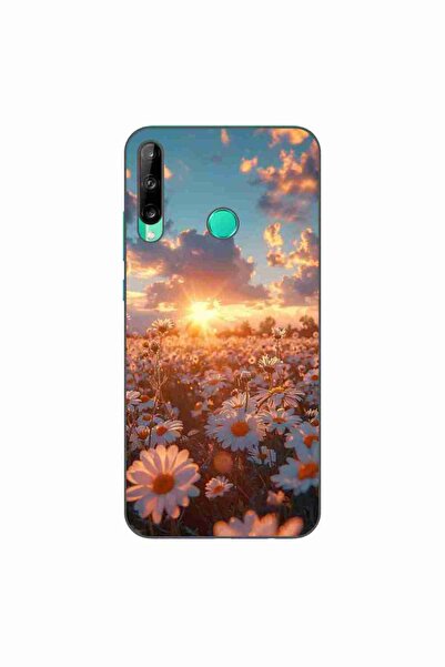 OEM Husa compatibila cu Huawei P40 Lite E Silicon Gel Tpu Model Rasarit cu Flori