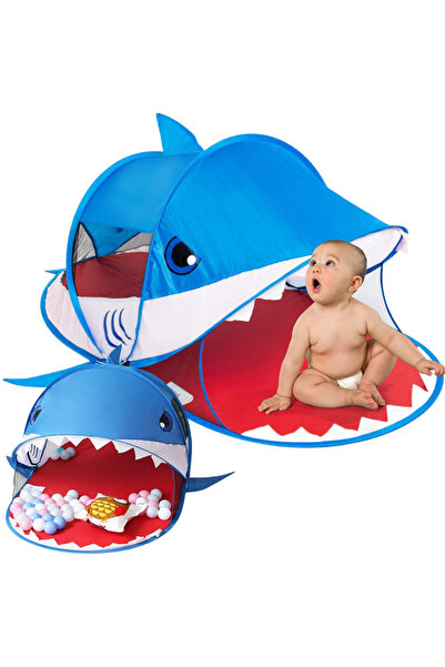 Mardil Kids Play Tent Pop Up Shark 180x95x75 cm, indoor outdoor play