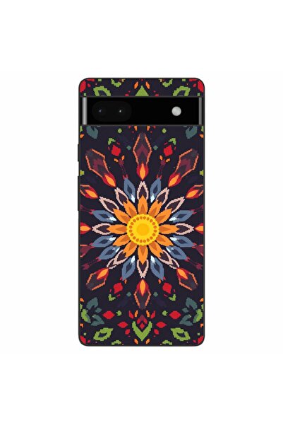 OEM Husa compatibila cu Google Pixel 6A Silicon Gel Tpu Model Pixel Art Sun M...