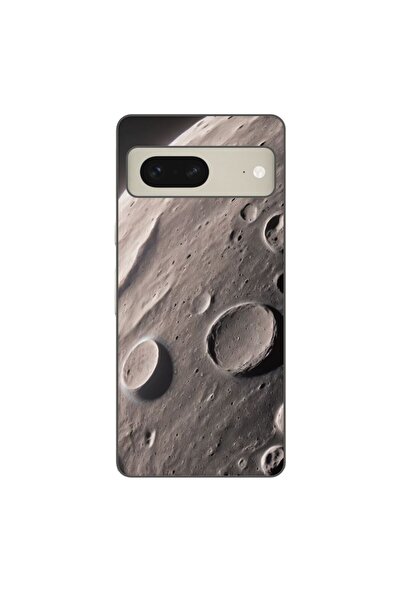 OEM Husa compatibila cu Google Pixel 8 Silicon Gel Tpu Model Moon Surface