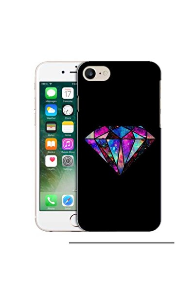 OEM Husa compatibila cu Apple iPhone 7 Silicon Gel Tpu Model Diamond Black