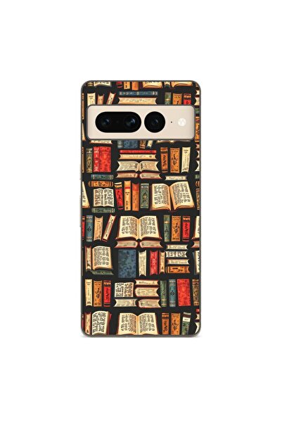 OEM Husa compatibila cu Google Pixel 7 Pro Silicon Gel Tpu Model Books Pattern