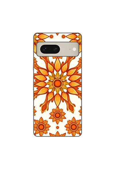 OEM Калъф, съвместим с Google Pixel 7, силиконов гел TPU, с десен Слънчогледо...