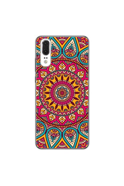 OEM Husa compatibila cu Huawei P20 Silicon Gel Tpu Model Vibrant Mandala