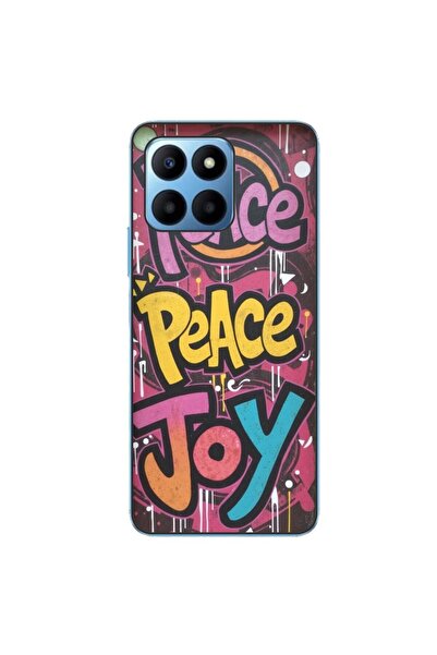 OEM Husa compatibila cu Honor 70 Lite Silicon Gel Tpu Model Peace and Joy Gra...