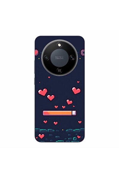 OEM Husa compatibila cu Honor Magic8 Lite Silicon Gel Tpu Model Pixelated Hea...