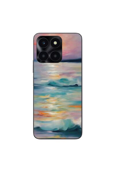 OEM Husa compatibila cu Honor X6a Silicon Gel Tpu Model Watercolor Sea View