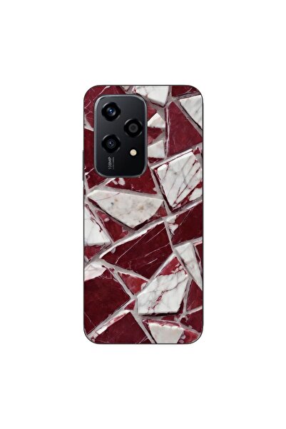 OEM Husa compatibila cu Honor 200 Lite Silicon Gel Tpu Model Broken Glass Red...