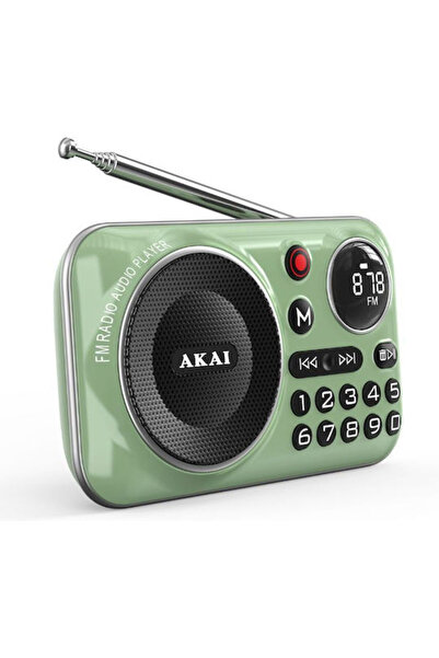 AKAI Επαγγελματικό 110583-0023 Μίνι Ραδιόφωνο Επαναφορτιζόμενο με Bluetooth κ...