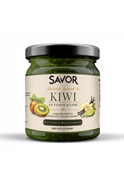 SAVOR Dulceață gourmet de KIWI cu Vanilie și Lime
