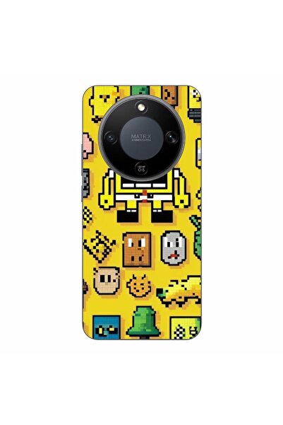 OEM Husa compatibila cu Honor Magic8 Lite Silicon Gel Tpu Model Pixel Art Spo...
