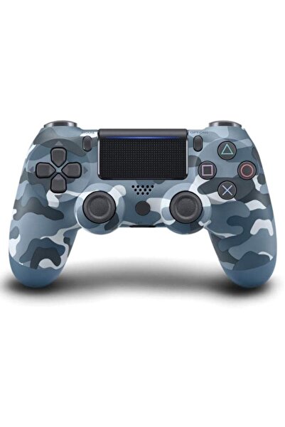 Mi7a Doubleshock PS4 Uyumlu Kablosuz Titreşimli Oyun Kolu (Kamuflaj Desenli G...