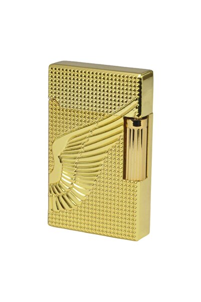 Als Kanat Desenli Dupont Model Premium Metal Çakmak Özel Açılış Kapanış Sesli