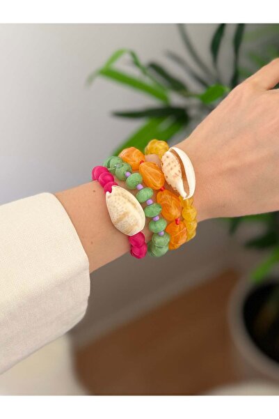 Venus Design Colorful Elastic Bracelet Set