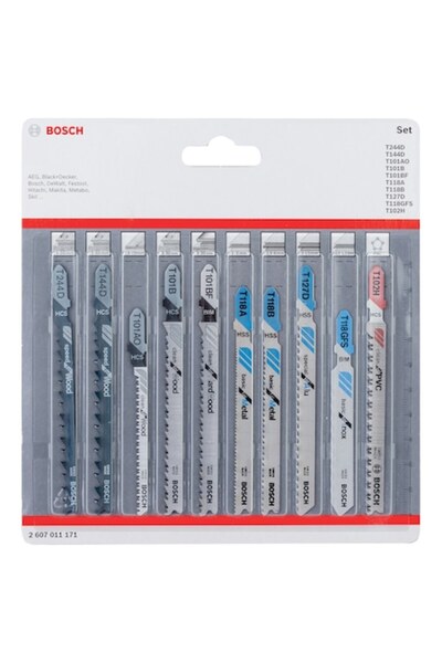 Bosch Set de 10 lame de ferăstrău vertical JSB all-in-one