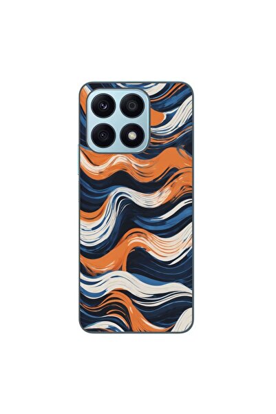 OEM Husa compatibila cu Honor X8a Silicon Gel Tpu Model Abstract Crazy Orange...