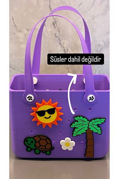 Edoka Tasarım 3D Bogg Tarzı Yazlık Çanta 15cm – Jibbitzler ile Kişiselleştiri...