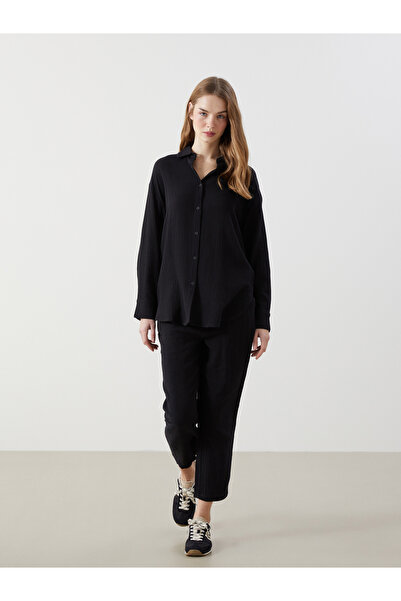 LC Waikiki Elasticated Waist Plain Muslin Women's Trousers