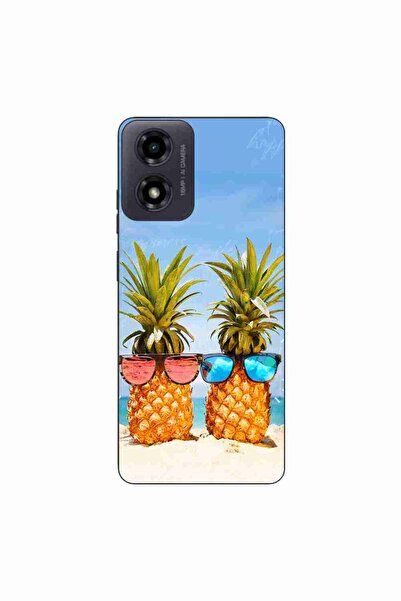OEM Калъф, съвместим с Motorola Moto G04, силиконов гел TPU модел, Плажни ана...