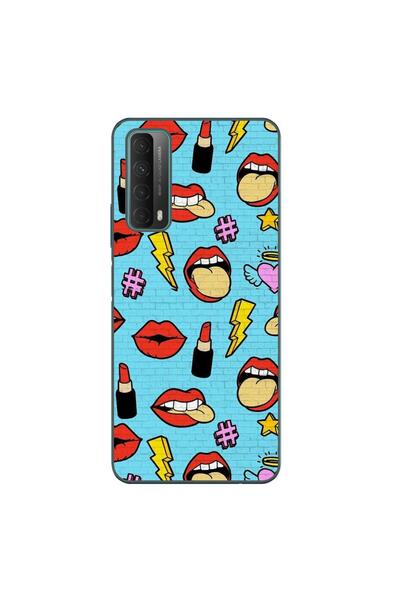 OEM Husa compatibila cu Huawei P Smart 2021 Silicon Gel Tpu Model Pop Art Lips