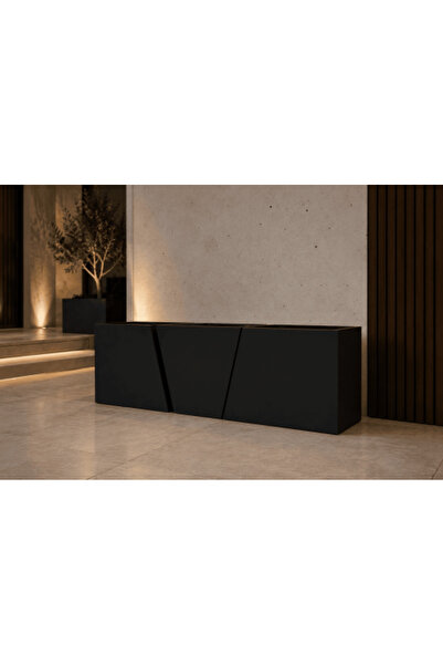 Generic Luxury geometric planter with a slanted design for entrances and villas