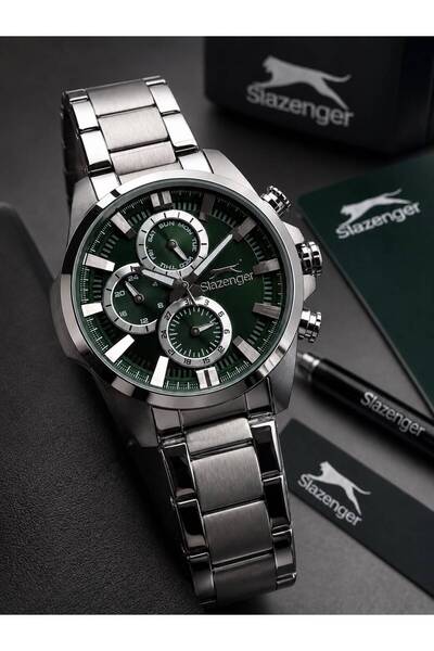 Slazenger 2 Years Warranty Inner Functions Active 10 Atm Water Resistant Men'...