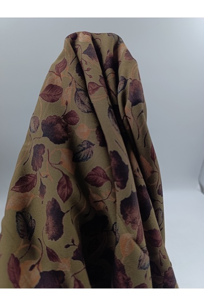 ünsal tekstil YAPRAK DESEN İTHAL KAŞMİR VİSKON KUMAŞ (1 Metre × 1.5 En)