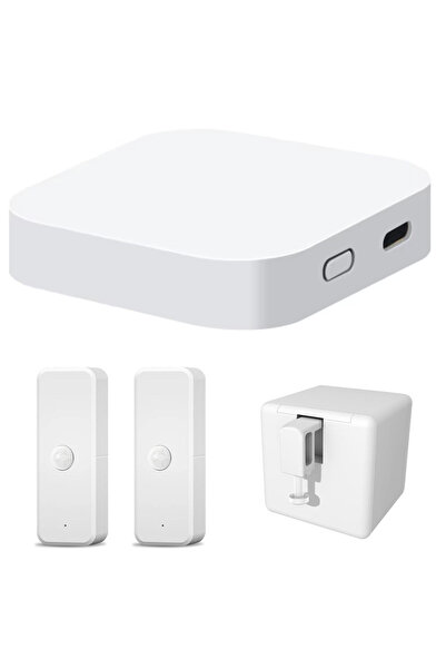 UnderShop Set Smart Home cu Hub Gateway WiFi Zigbee Bluetooth, 1 Buton Inteli...