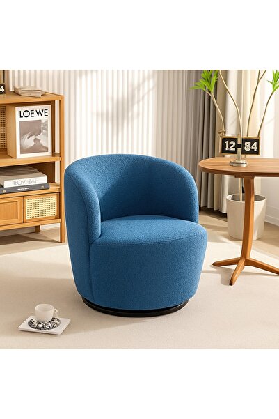 homejoyz Chair Boucle Fabric and Swedish Wood-Mystic Groove-66X52X69 cm