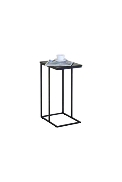 Target Home Pigasus-4065 Πλαϊνό Τραπεζάκι Σαλονιού, Μαύρο MDF Απομίμηση Μαρμά...