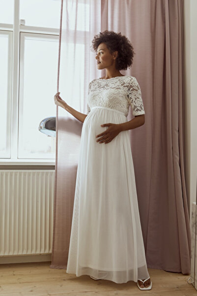 MAMALICIOUS Long maternity dress for civil wedding Mivana