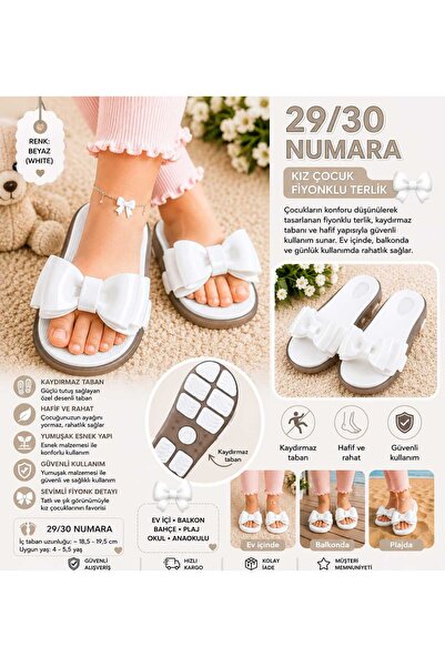 VitaMood Yaşam Girl's Bow Slippers