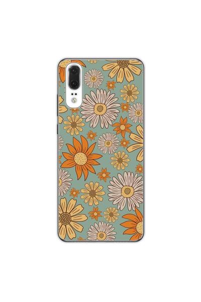 OEM Husa compatibila cu Huawei P20 Silicon Gel Tpu Model Vintage Meadow
