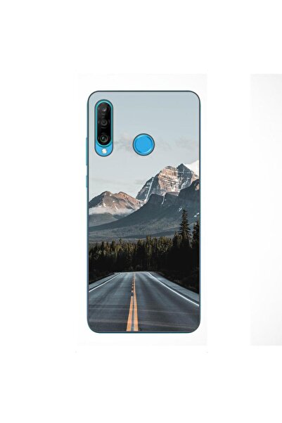 OEM Husa compatibila cu Huawei P30 Lite Silicon Gel Tpu Model Mountain Road
