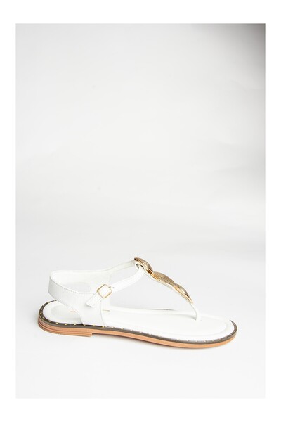 LC Waikiki Nevavm U2912400 White Women's Sandals with Difference