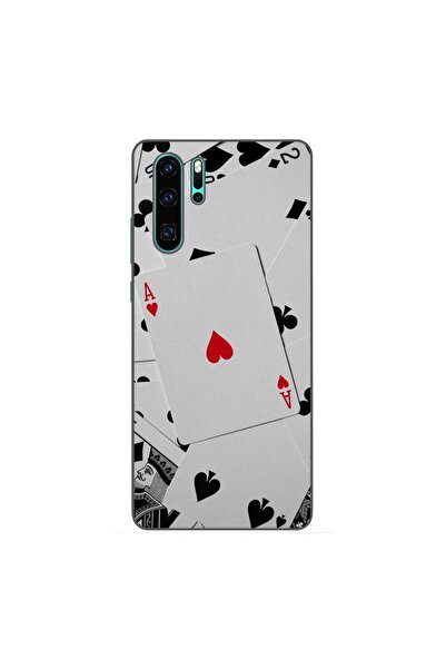 OEM Θήκη συμβατή με Huawei P30 Pro από σιλικόνη gel TPU με σχέδιο τραπουλόχαρτων
