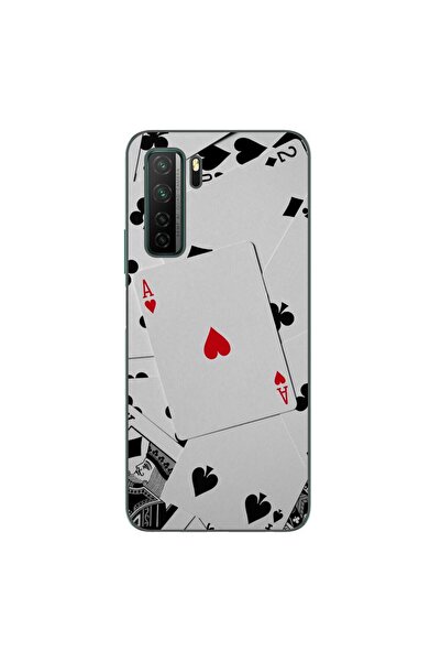 OEM Husa compatibila cu Huawei P40 Lite 5G Silicon Gel Tpu Model Carti Poker