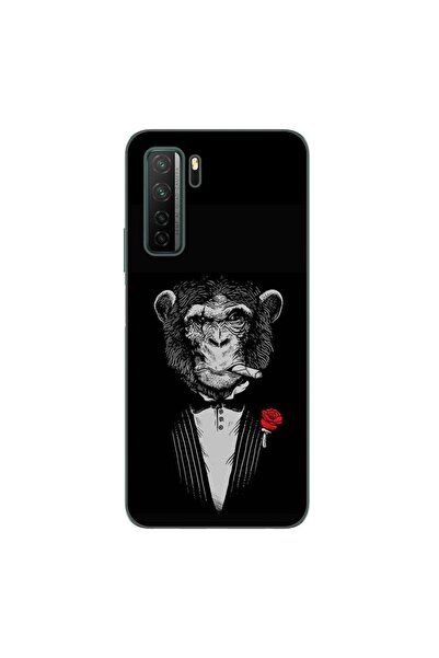 OEM Husa compatibila cu Huawei P40 Lite 5G Silicon Gel Tpu Model Cigar Monkey