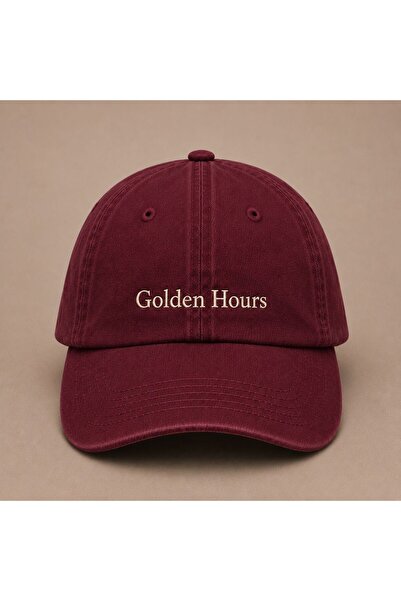 WeavedCo Women's Aesthetic Golden Hour Written Vintage Washed Hat